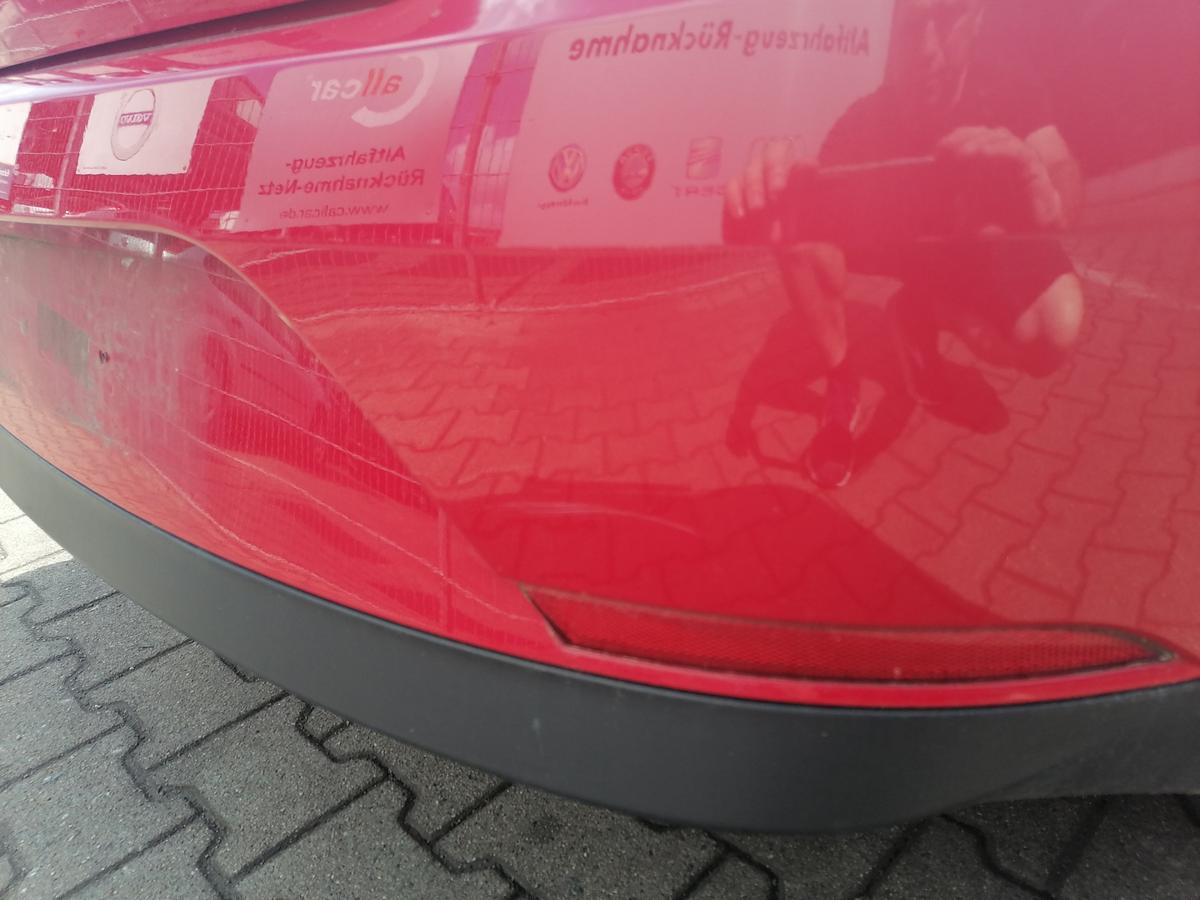 Seat Ibiza 6J original Sto&szlig;stange Stossf&auml;nger hinten 3-T&uuml;rer LS3H Emocion Rot Bj.2009